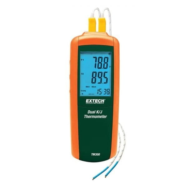 Dual Type K/J Input Thermometer TM300 Extech 10001005