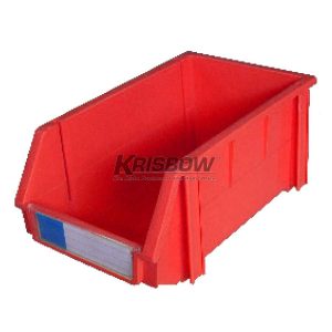 Kotak Perkakas Plastik Krisbow Storage Bin Merah 10x16x7.4Cm 10011426