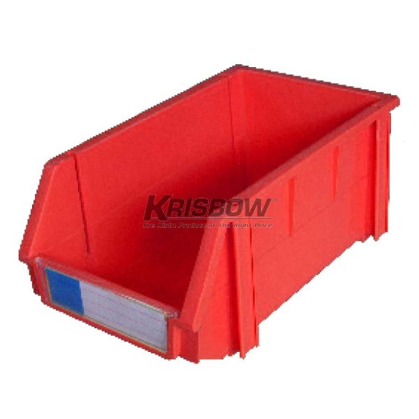 Kotak Perkakas Plastik Krisbow Storage Bin Merah 10x16x7.4Cm 10011426