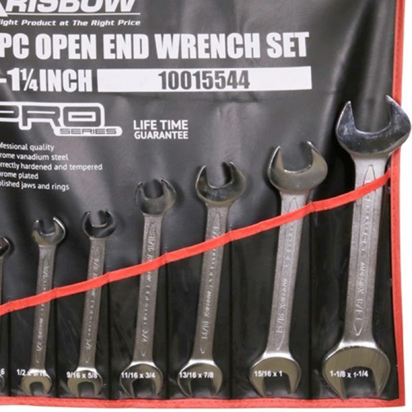 Set Kunci Pas 8 pcs Krisbow Open End Wrench 1/4 - 1.1/4 inch - Image 3