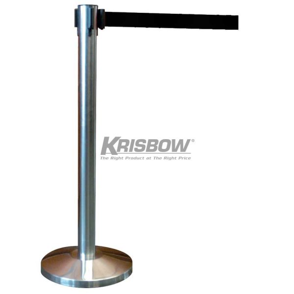 Handrail Stainless Steel With Black Belt Krisbow 10029819