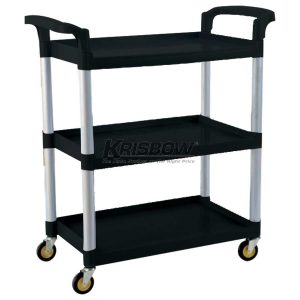 Three Step Trolley Black 80X41X90CM Krisbow 10037883