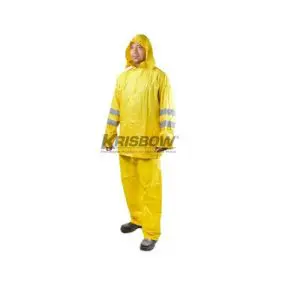 Jas Hujan Rainsuit PVC L Yellow Krisbow 10051755