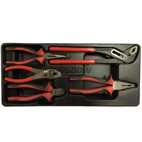 Tang Plier 5Pcs With Tray Krisbow 10066231