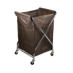 Krisbow Troli Laundry X Frame Cokelat 68x59x105 cm