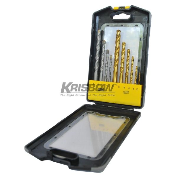 Mata Bor Drill Bits Mixed Set 10PC Krisbow