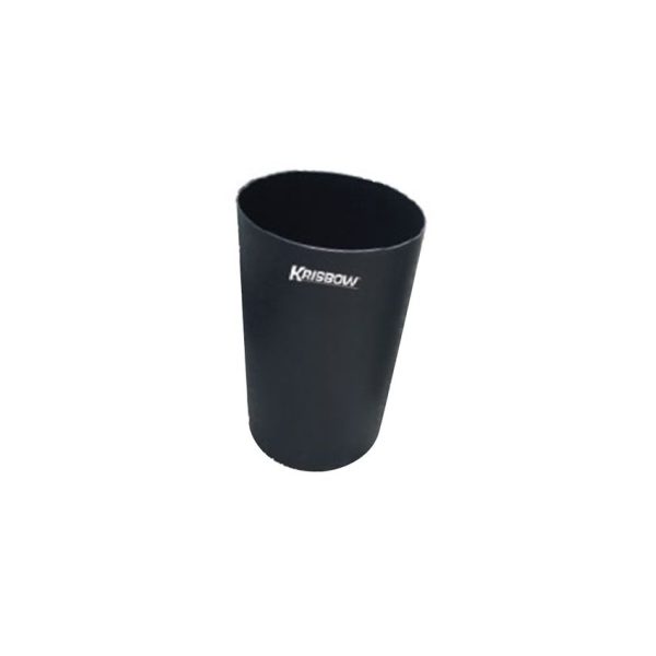 Tempat Sampah Dust Bin Round Fire Resistant 7.5L Black Krisbow 10084812