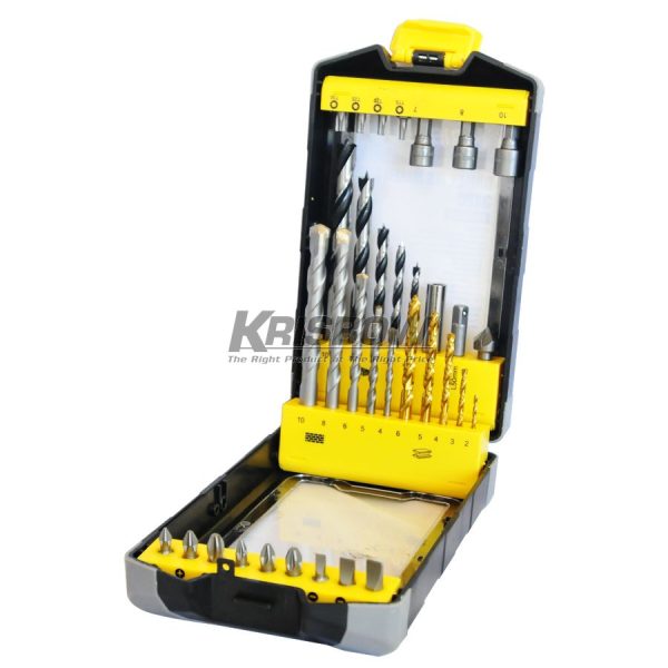 Mata Bor Drill Bits Mixed Set 34PC Krisbow