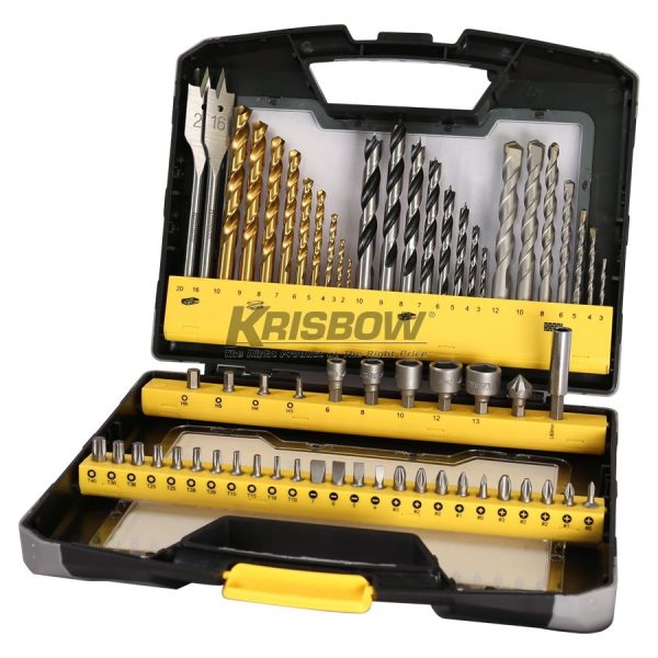 Mata Bor Drill Bits Mixed Set 62PC Krisbow 10084991