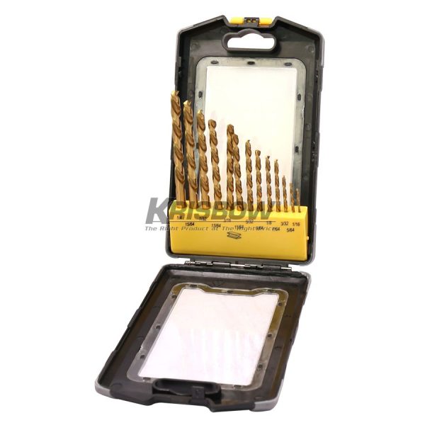 Mata Bor HSS Twist Drill Bits Set 1/16-3/8IN 21PC Krisbow