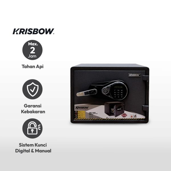 Brankas Tahan Api Fire Safe Krisbow 496X390X354MM YB-350ALP - Image 4