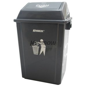 Tempat Sampah Outdoor Plastik Krisbow 40L Push Cover