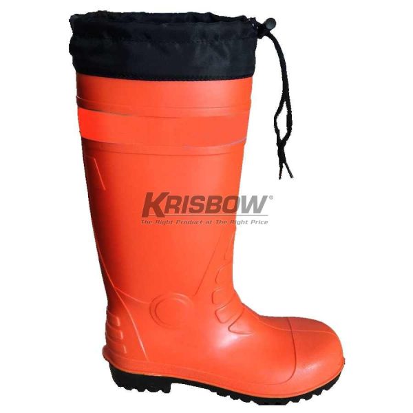 Sepatu Safety Boots Krisbow Orange dengan Reflektor Ukuran L/41-42 10095005