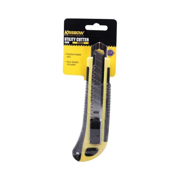 Pisau Utility Cutter 18mm Krisbow 10100459 - Image 4