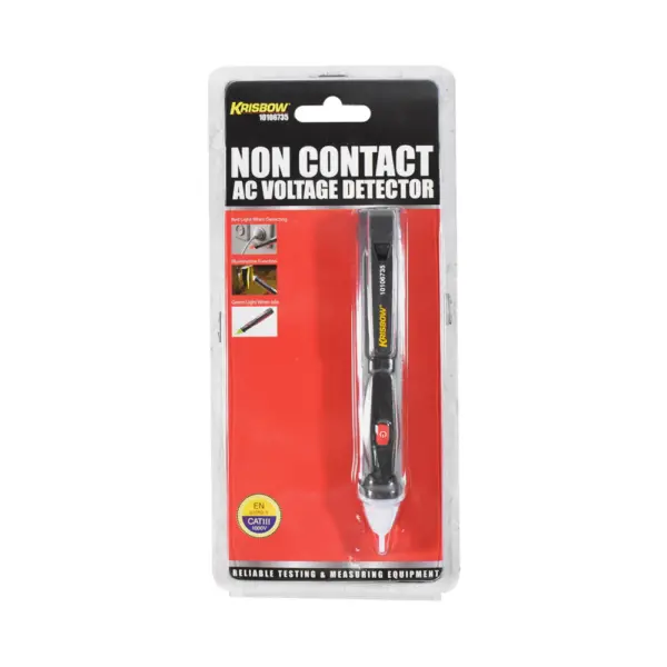 Pengukur Voltase Tanpa Kabel Krisbow Non Contact AC Voltage Detector 10106735 - Image 5