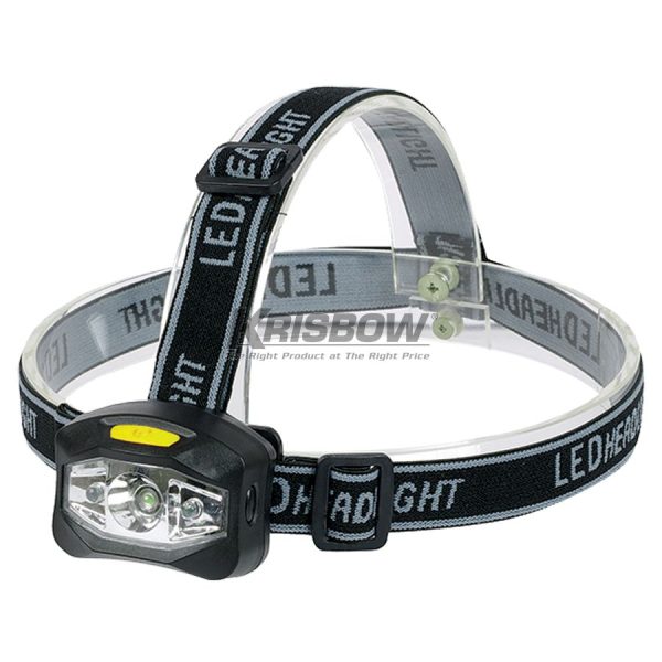 Senter Kepala LED Krisbow 120 Lumen 3xaaa