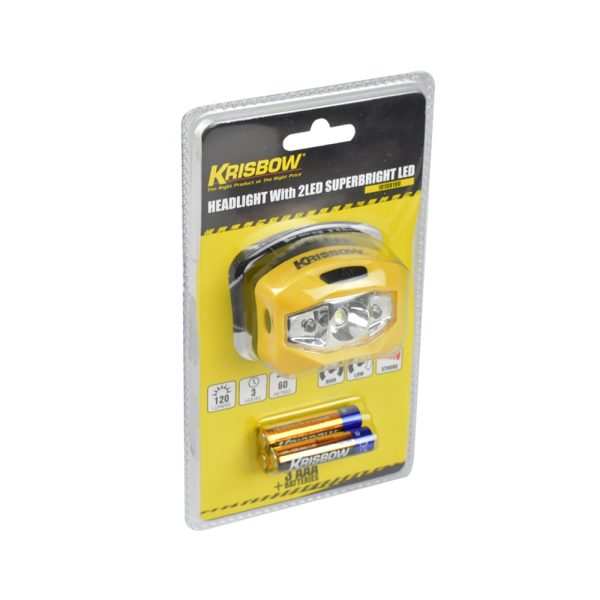 Senter Kepala LED Krisbow 120 Lumen 3xaaa - Image 4
