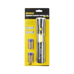 Senter Aluminium Led Krisbow 150/300 Lumens 4XAAA