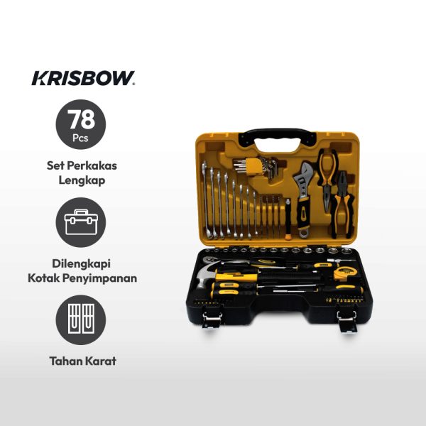 Set 78 Pcs Perkakas Mekanik Krisbow - Image 4