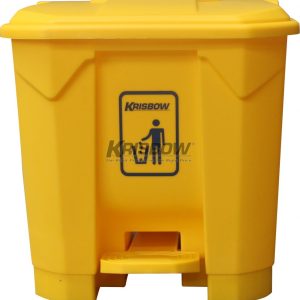 Tempat Sampah Krisbow Yelow 30L Pedal And Yelow Cover