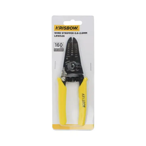 Tang Pengupas & Pemotong Kabel Krisbow Wire Stripper 0.5-2.6MM LRWS26