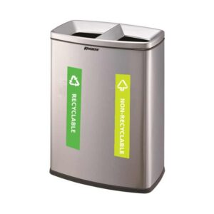 Krisbow Tempat Sampah Dust Bin 2 Compartment 30 L Open Top
