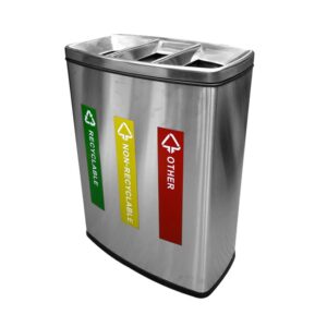 Tempat Sampah Krisbow Dust Bin 3 Compartment 30 L Open Top