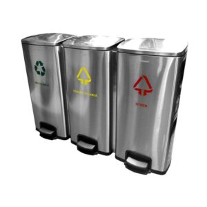Tempat Sampah Dust Bin 3 Compartment 30 L With Pedal Krisbow