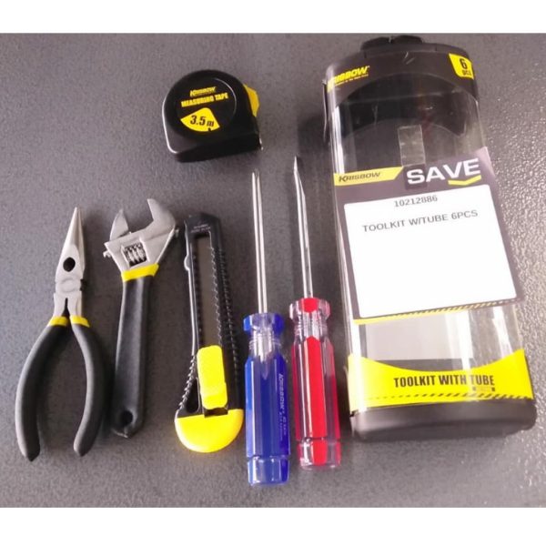 Toolkit With Tube 6Pcs Krisbow 10212886
