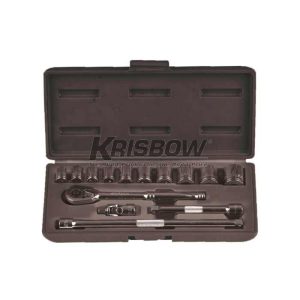Kunci Sock Socket Set SQ3/8IN 10-22MM 14PCS Krisbow 10222105