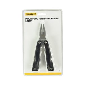 Tang Multifungs Plieri 15 Cm Krisbow 15 In 1 Lrmp1 - Hitam