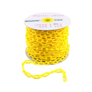 Rantai Dekorasi Plastik Krisbow 6 Mm x 40 M - Kuning