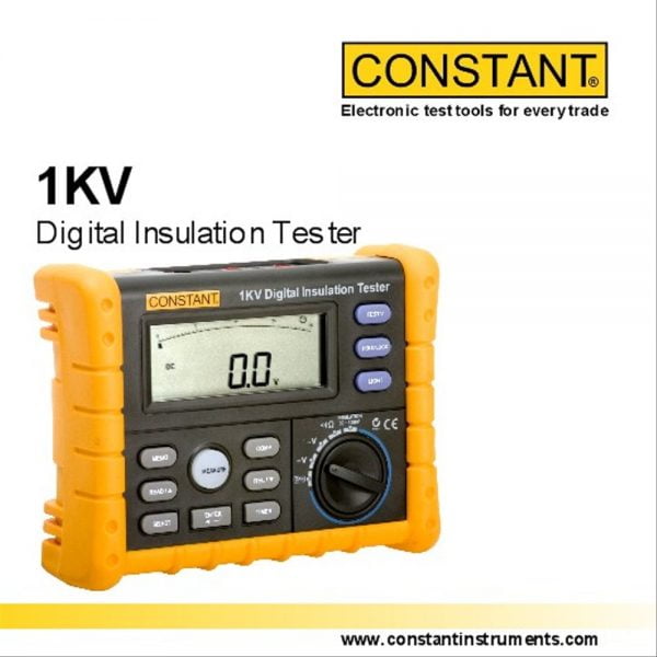 Alat Tester Digital Insulation 1000V ( 50, 100, 250, 500, 1000V) Constant 1KV