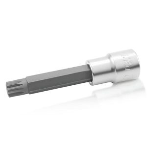 Kunci Sock Spline Bit Sockets Long 1/2" DR M10 100 mm TOPTUL BCJD1610