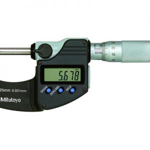 Digital Tube Micrometer IP65 Pin Anvil Flat Spindle 0-25mm Mitutoyo 395-261-30