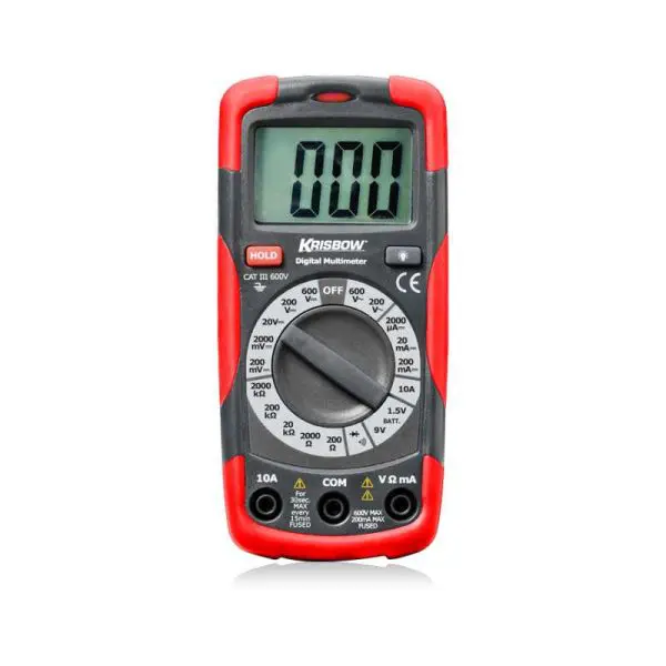 Alat Ukur Digital Multimeter Compact 600V Krisbow Dengan Ncv