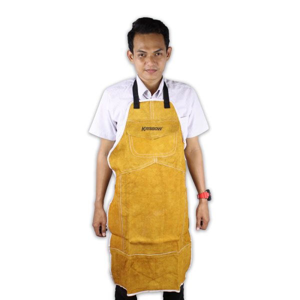 Welding Apron Krisbow Coklat KW1000480 - Image 4