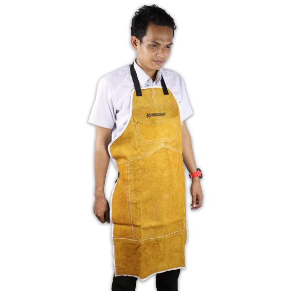 Welding Apron Krisbow Coklat KW1000480 - Image 3