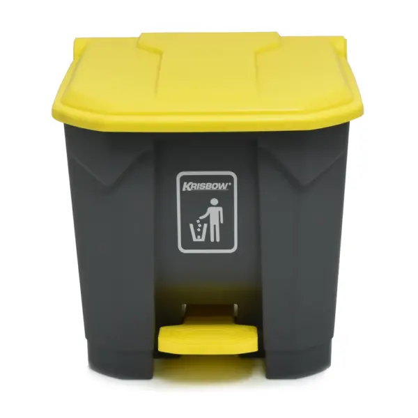 Tempat Sampah Abu Krisbow 30L Pedal & Yellow Cover KW1801305