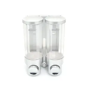 Tempat Sabun Soap Dispenser 400ML Double SIlver Krisbow KW2001248