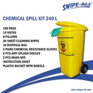 Swipe-All C90 Chemical Spill Kit 240L Menyerap Cairan Kimia 122240