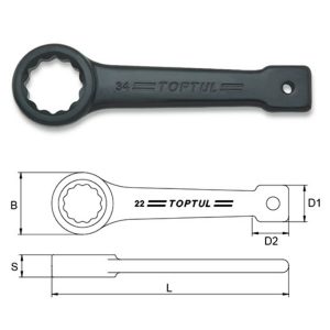 Kunci Slogging Ring Wrench 30mm TopTul AAAR3030
