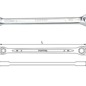 Kunci Pas Star Wrench E6xE8 Toptul AAEE0608
