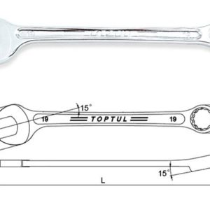 Hi-Performance Combination Wrench 15 Deg Offset 23 mm Toptul AAEX2323