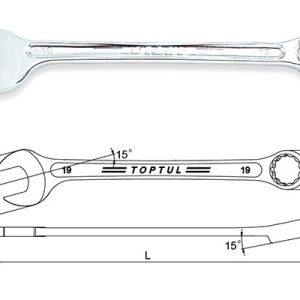 Kunci Kombinasi HI Performance Combination Wrench 15deg 6mm Toptul AAEX0606