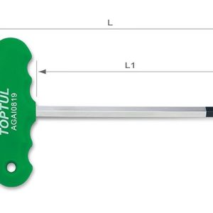 Kunci T-Type Hex Key Wrench 2mm Toptul AGAI0219