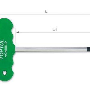 Kunci T-Type Hex Key Wrench 8mm Toptul AGAI0819