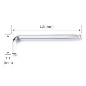 KUNCI L LONG TYPE BALL POINT HEX KEY WRENCH 10mm TOPTUL AGBL1018