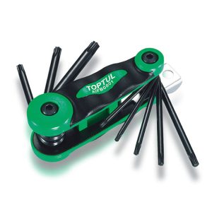 Kunci 8-in-1 Foldable Star Key Wrench Set Toptul AIFB0802