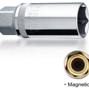 Kunci Sock Magnetic Spark Plug Sockets 21mm Toptul BAAT1221